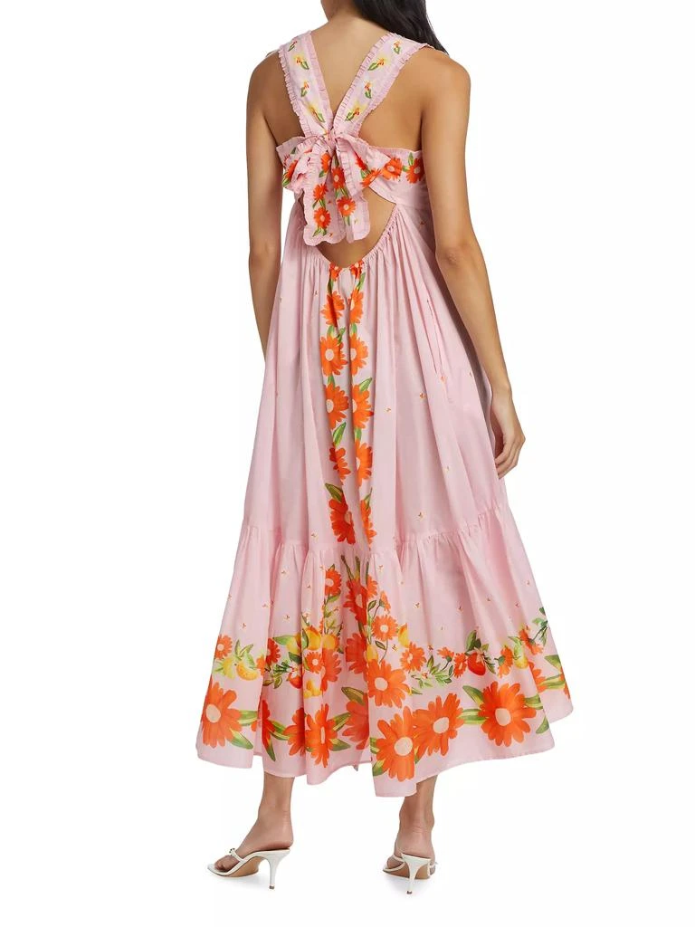 Farm Rio Papaya Salad Cotton Maxi Dress 5
