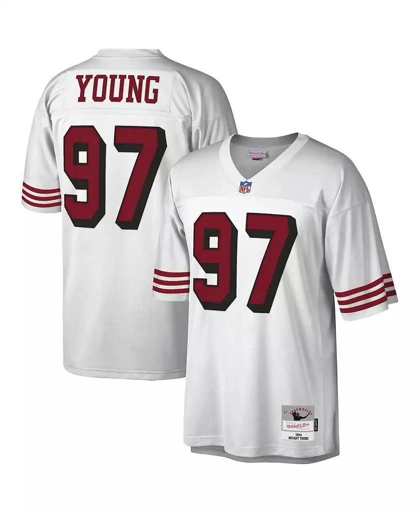 Mitchell and Ness Men's Bryant Young White San Francisco 49ers 1994 Legacy Replica Jersey 4