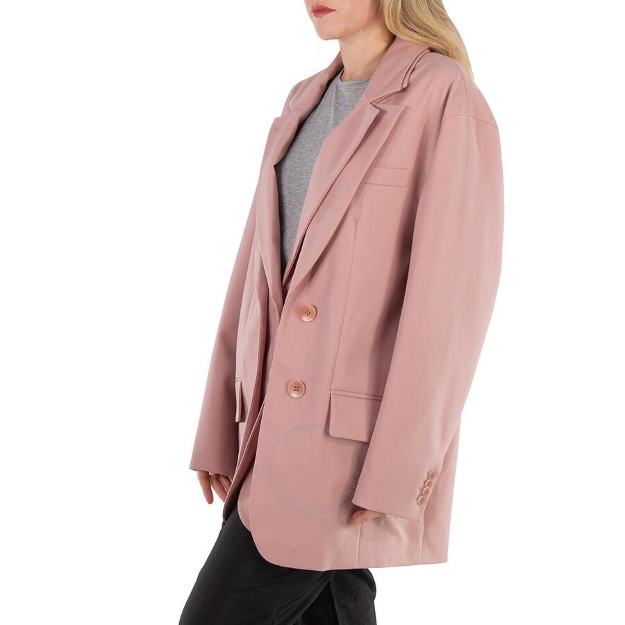 Tibi Ladies Toffee Brown Cassius Suiting Double Layer Liam Blazer