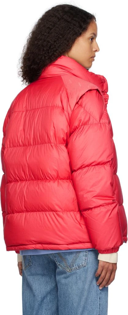 Moncler Pink & Burgundy Verone Short Reversible Down Jacket 3
