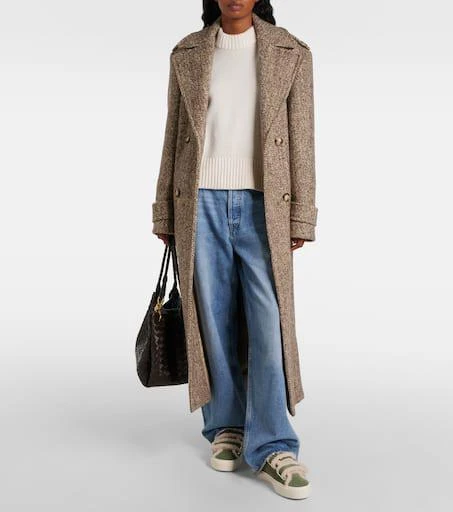 INUIKII Shearling-trimmed suede sneakers 3