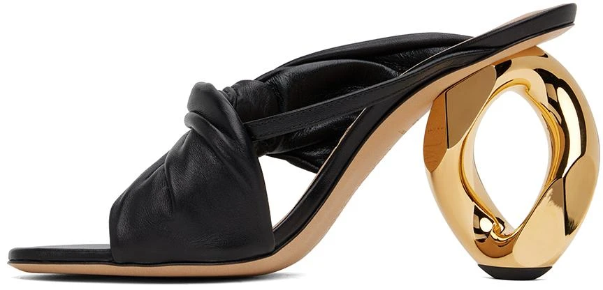 JW Anderson Black Chain Heel Mules 3
