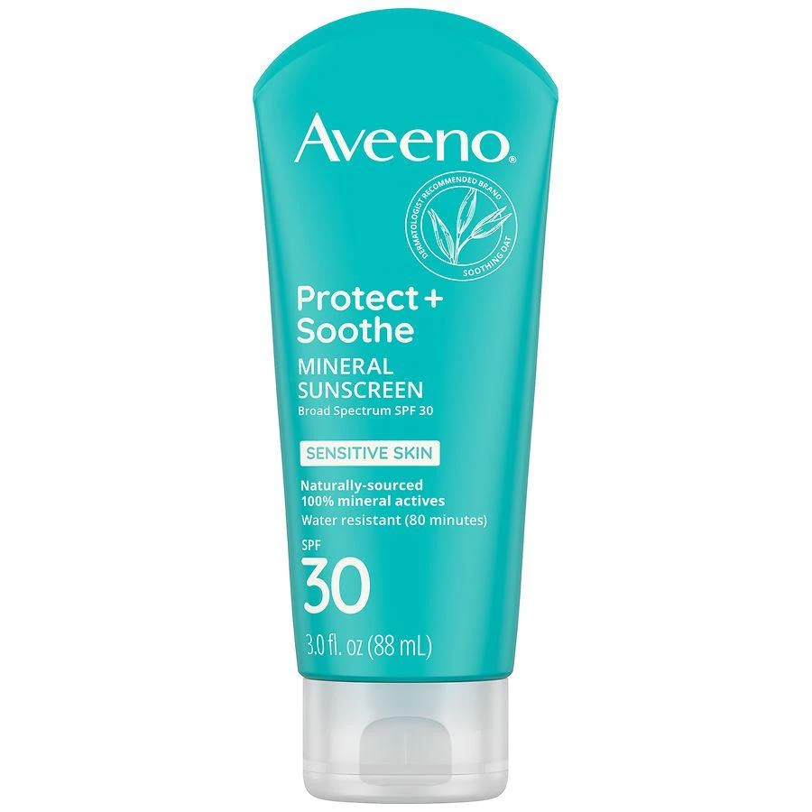 Aveeno Protect + Soothe Mineral Sunscreen Lotion SPF 30 1