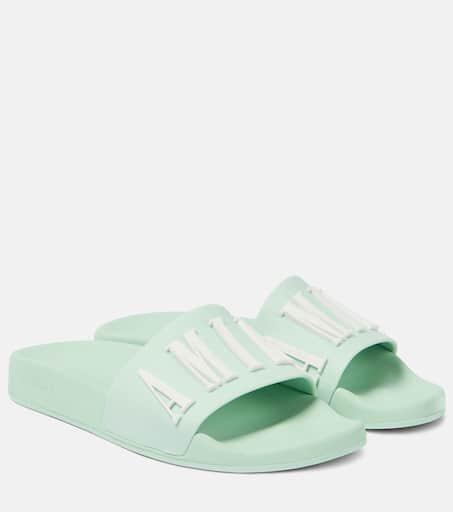 Amiri Logo rubber slides