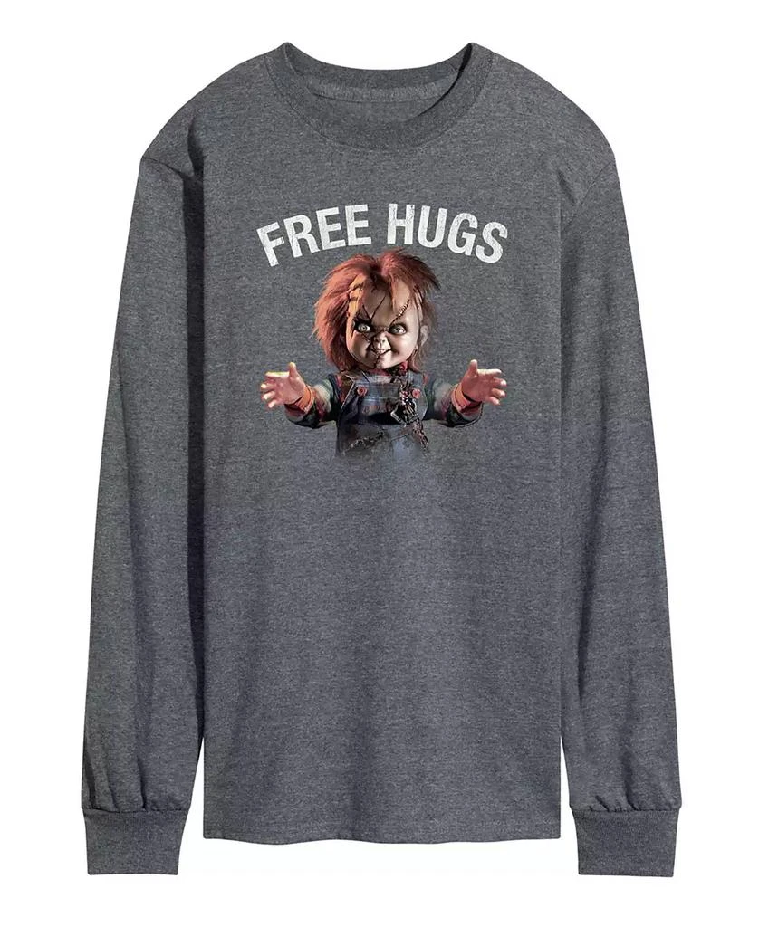 AIRWAVES Men's Chucky Free Hugs Long Sleeve T-shirt 1