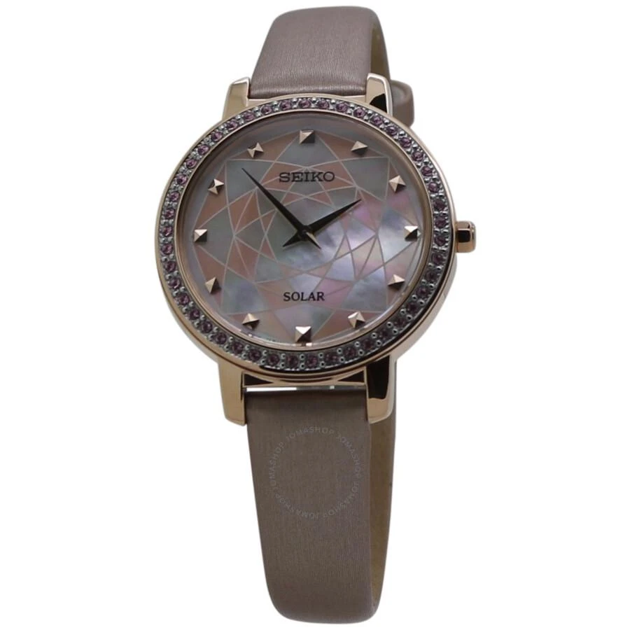 Seiko Crystal Mother of Pearl Dial Ladies Watch SUP456P1 1