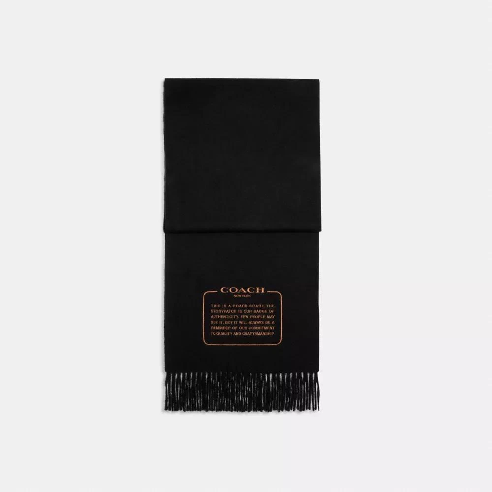 Coach Embroidered Patch Cashmere Muffler