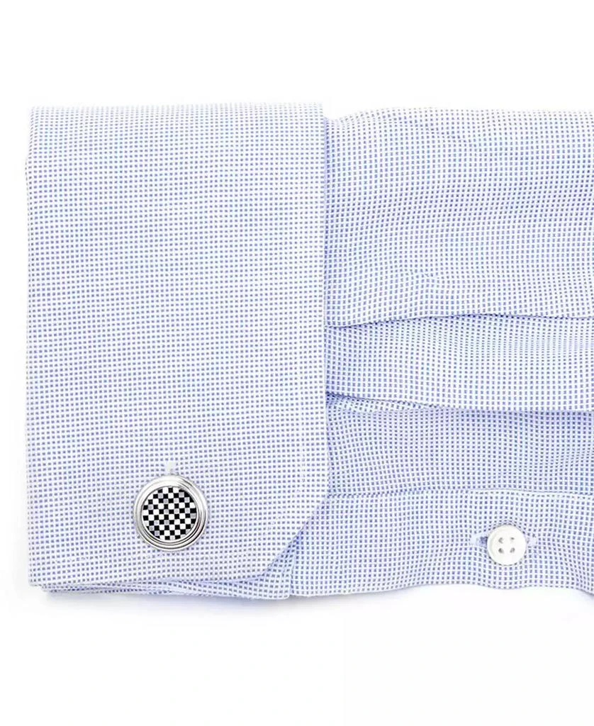 Ox and Bull Trading Co. Men
s Checker Cufflink and Stud Set 4