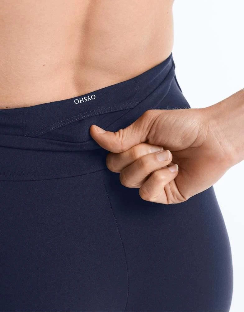 OYSHO OYSHO Comfortlux high-rise 10cm hot pants in navy 3