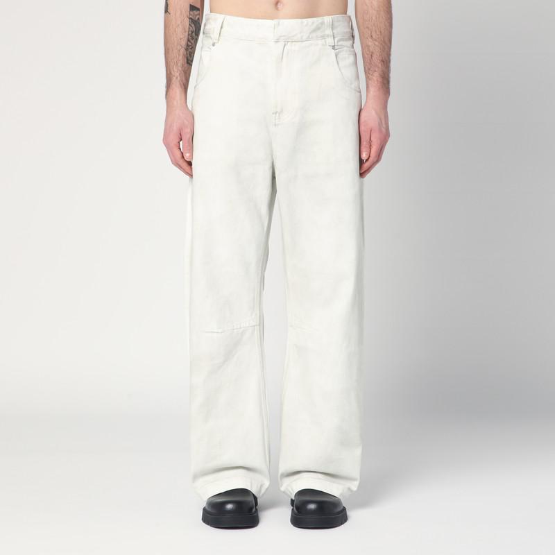 Entire Studios Ivory denim trousers