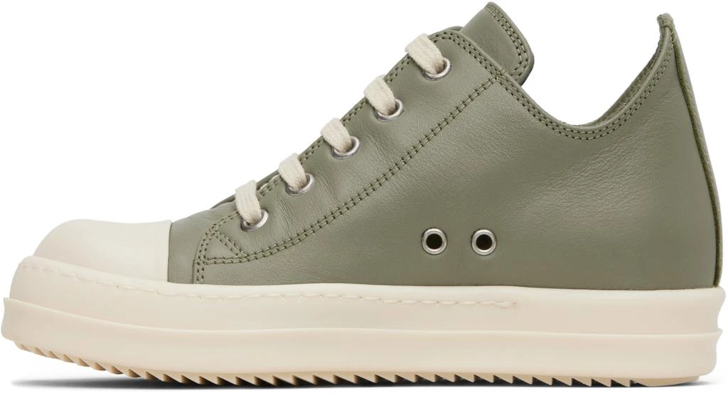 Rick Owens Kids Green Hollywood Low Sneakers 3