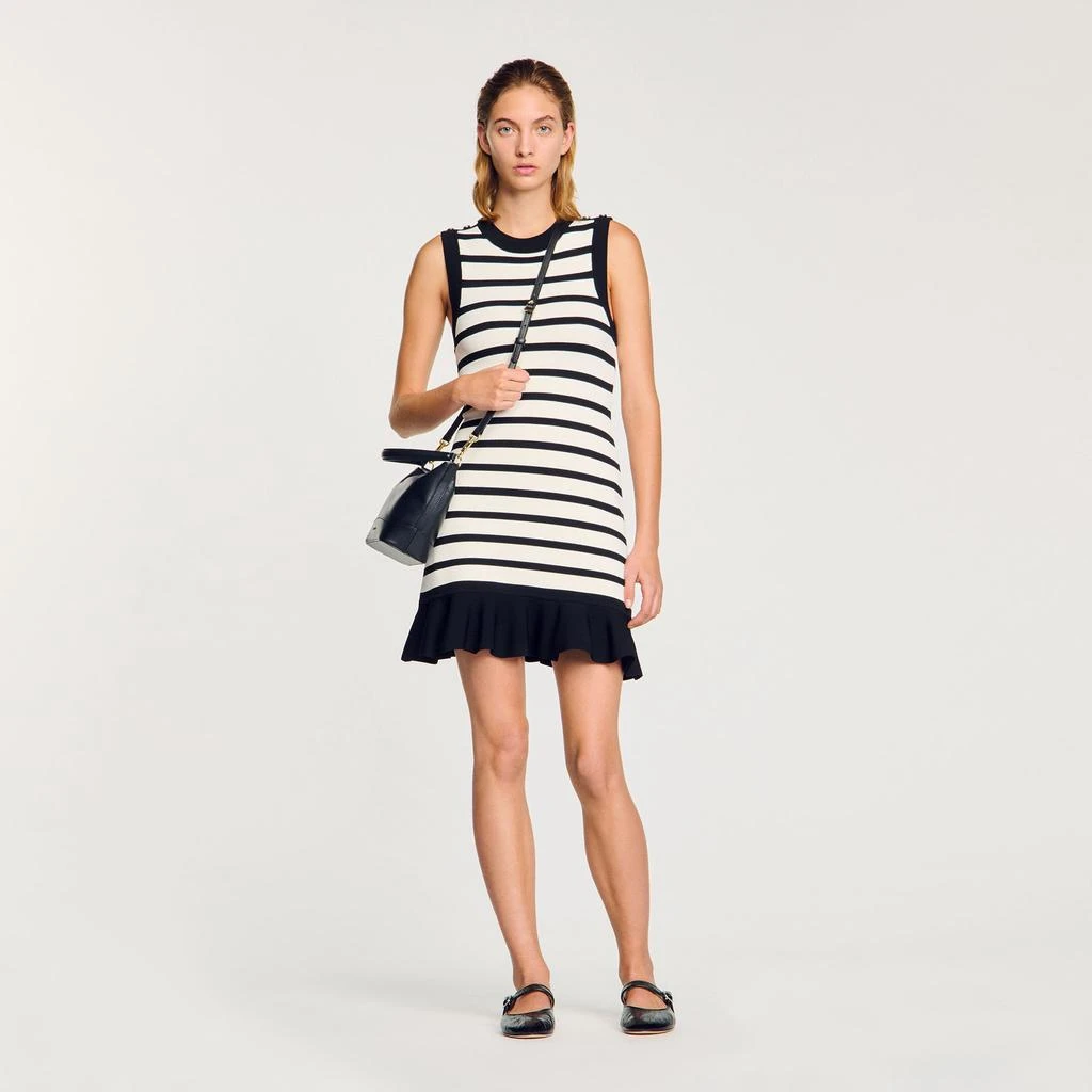 Sandro Striped knit mini dress 1