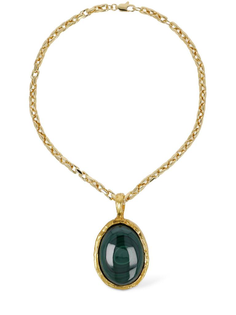 ALIGHIERI Sablier Of Mountain Malachite Choker