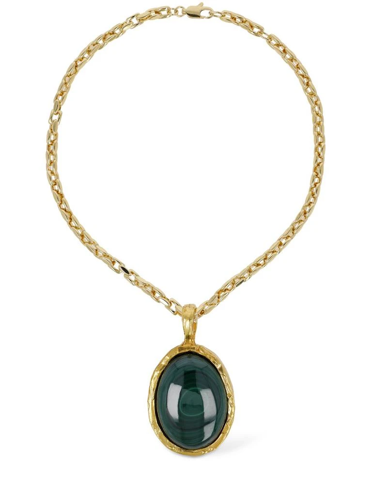 ALIGHIERI Sablier Of Mountain Malachite Choker 1