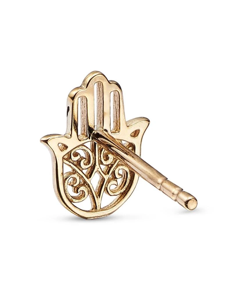 Moon 
Meadow Hamsa Hand Stud Earrings in 14K Yellow Gold - Exclusive 4