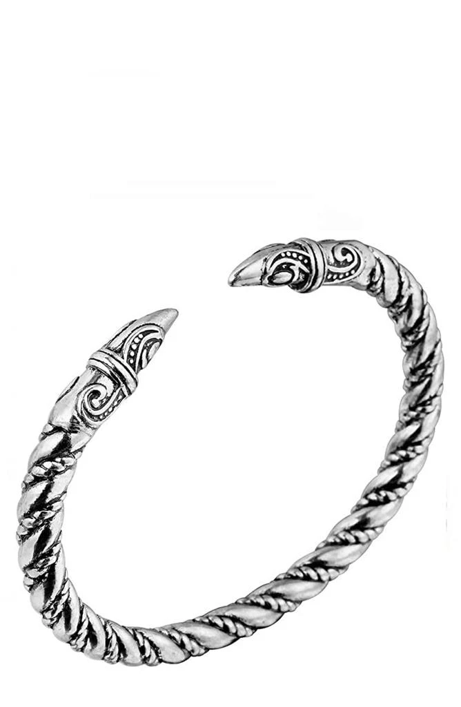 Stephen Oliver Silver Textured Cuff Bangle 1