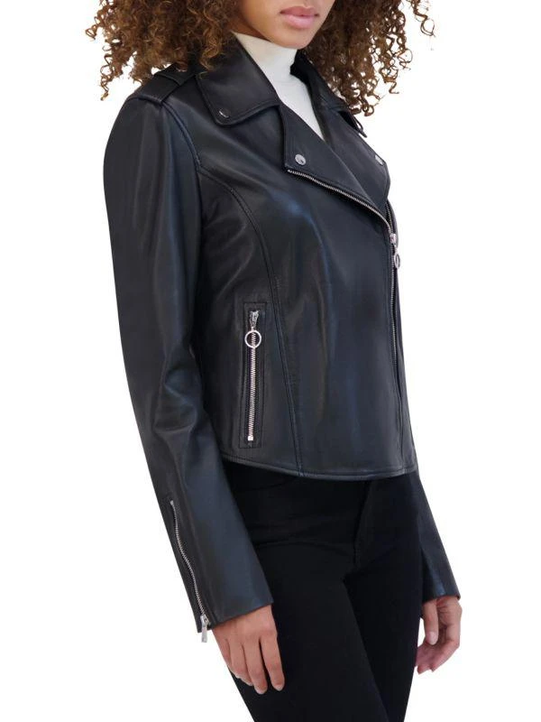 Andrew Marc Bijou Moto Leather Jacket 3