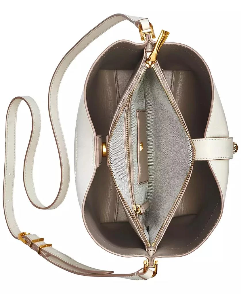 Donna Karan Bridgehampton Leather Turnlock Triple Compartment Crossbody 4