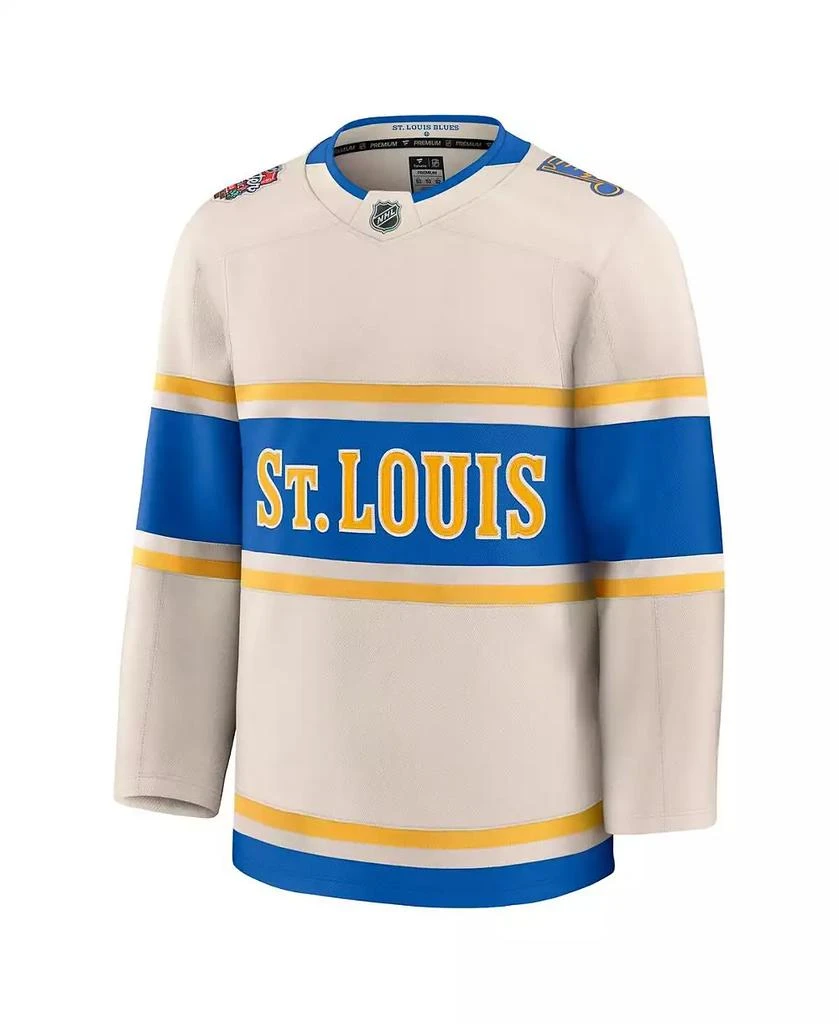 Fanatics Men's Cream St. Louis Blues 2025 NHL Winter Classic Premium Jersey 2