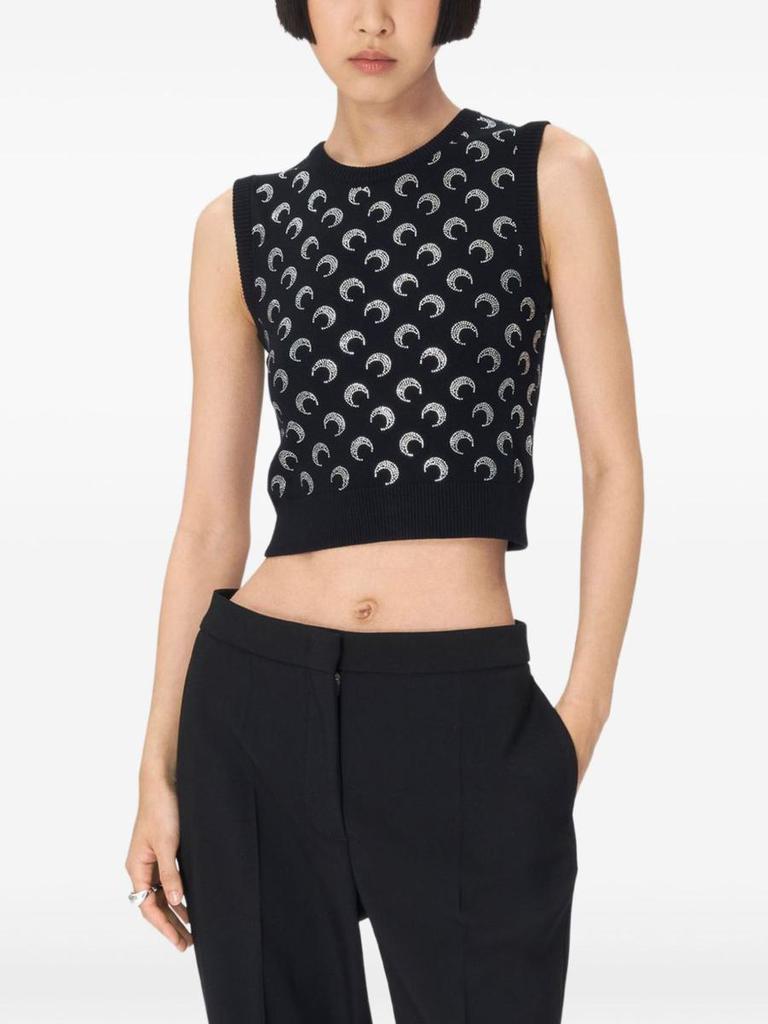 MARINE SERRE Marine Serre Second Skin Moon Asymmetric Top