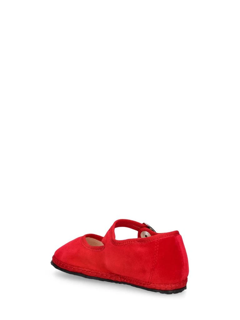 VIBI VENEZIA Cotton Velvet Mary Jane Loafers 3