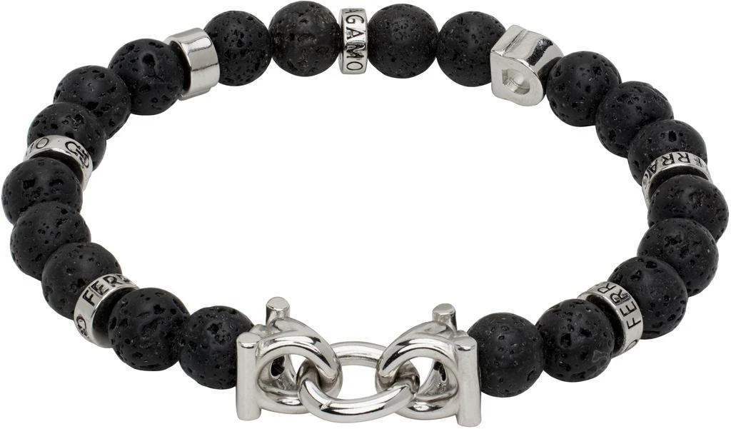 Salvatore Ferragamo Black Beads Bracelet 2
