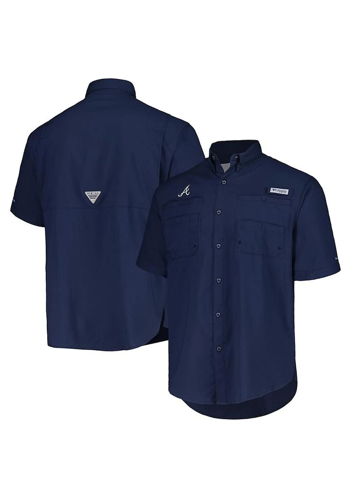 Columbia MLB Atlanta Braves Tamiami Omni-Shade Button-Down Shirt