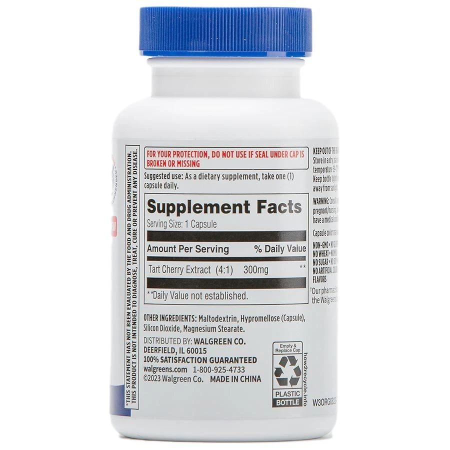 Walgreens Free & Pure Tart Cherry Extract Supplement 1200mg for Antioxidant Support (90 days) 4