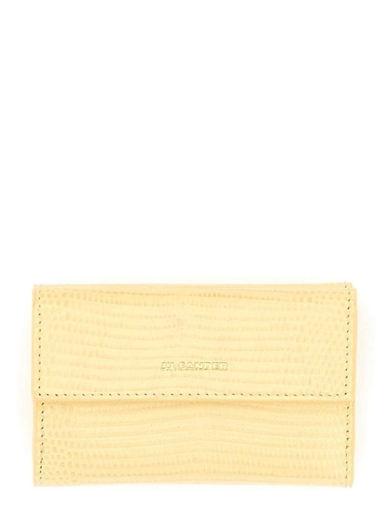 Jil Sander "Baby" Textured Leather Wallet