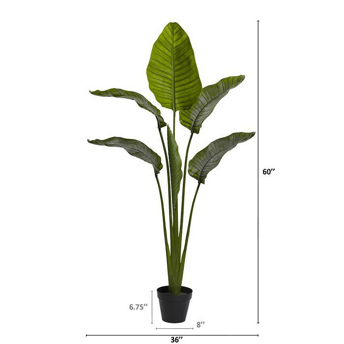 NEARLY NATURAL 60in. Travelers Palm Tree UV Resistant (Indoor/Outdoor)