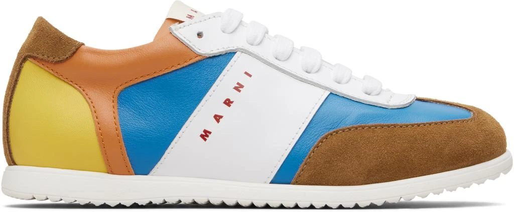 Marni Kids Multicolor Calfskin Sneakers