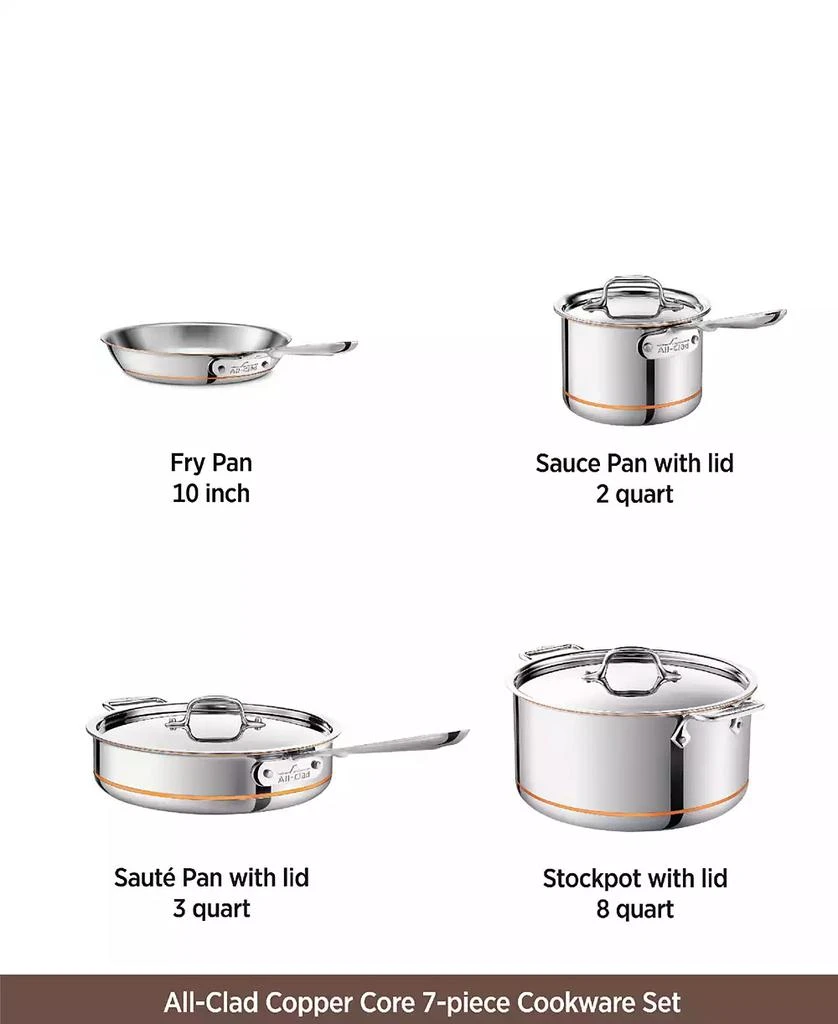 All-Clad Copper Core Cookware Set, 7 Piece 13