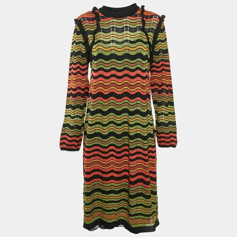 Shop M Missoni Multicolor Patterned Knit Ruffled Short Dress S on Sale at  BeyondStyle  Get 70% Off M Missoni Multicolor Patterned Knit Ruffled Short  Dress S with Limited-Time Flash Deals, Exclusive