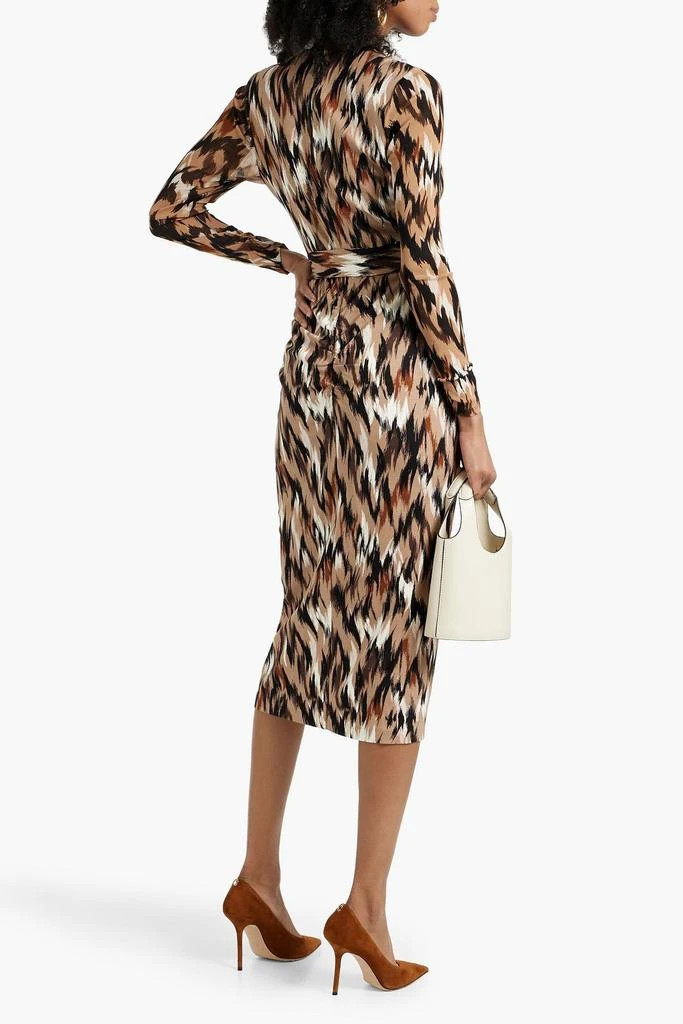 Diane von Furstenberg Hades printed mesh and jersey midi dress 3