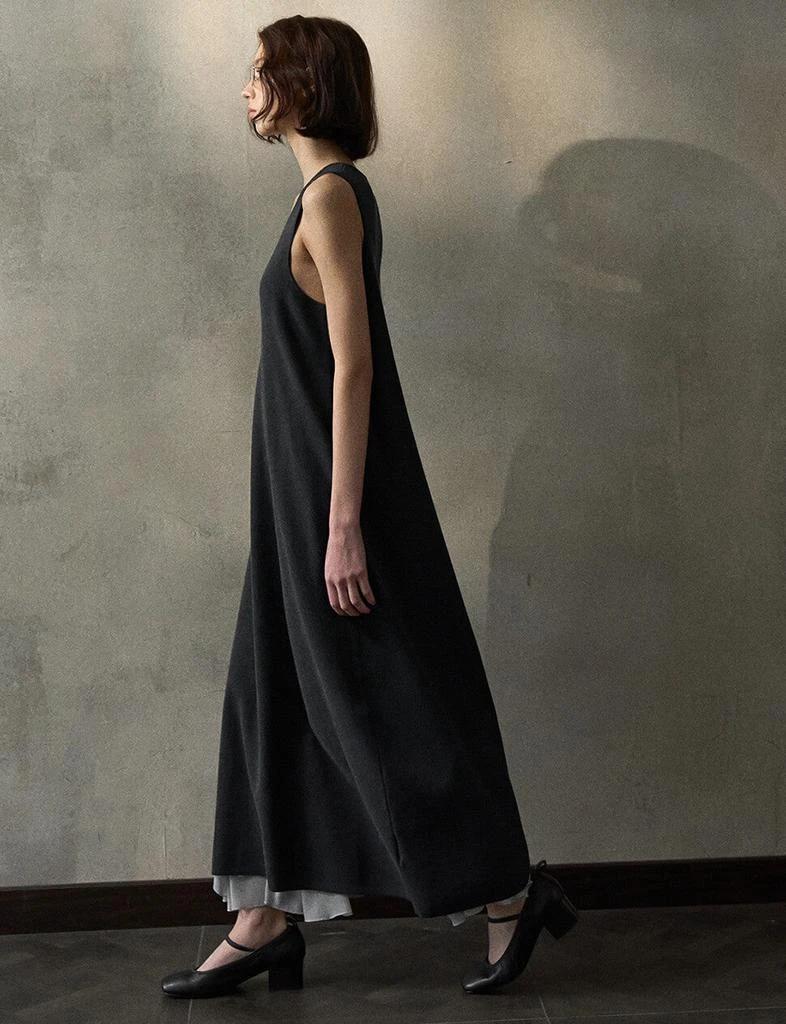 Pixie Market Black Knit Cocoon Midi Dress 7