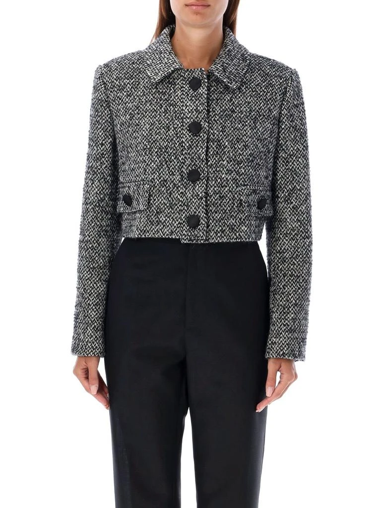 Dolce & Gabbana Dolce & Gabbana Single-Breasted Cropped Tweed Jacket 1