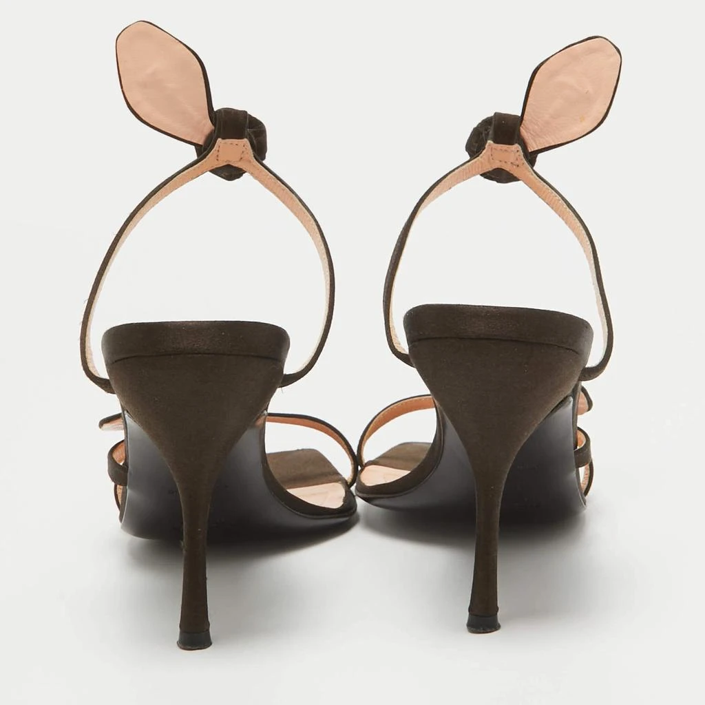 Prada Prada Brown Satin Slide Sandals Size 38.5 5