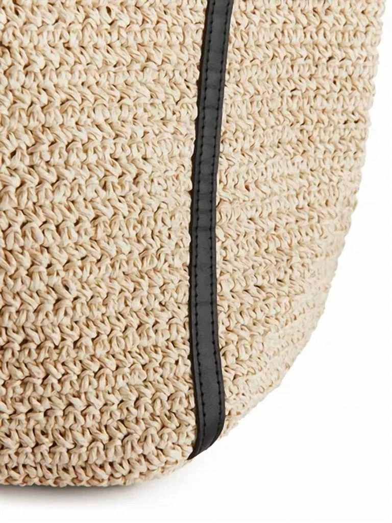ARKET Women's Straw Tote Bag In Black 3