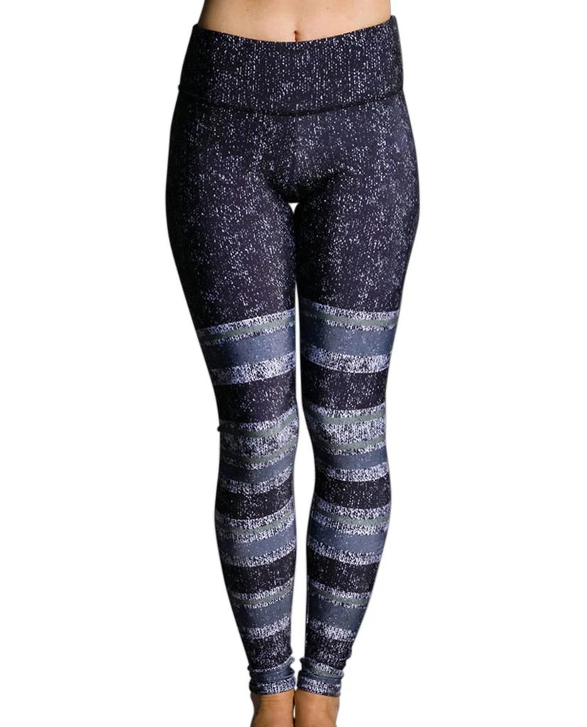 Onzie Graphic Leggings In Onz Textured Stripe 1