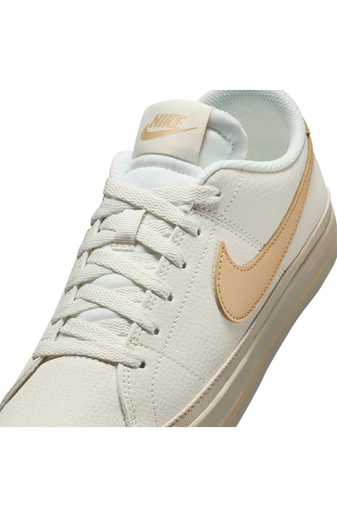nike court legacy white brown