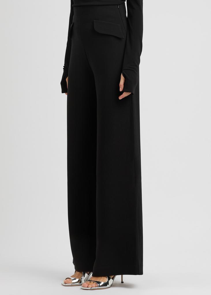 Nafsika Skourti Wide-leg crepe trousers