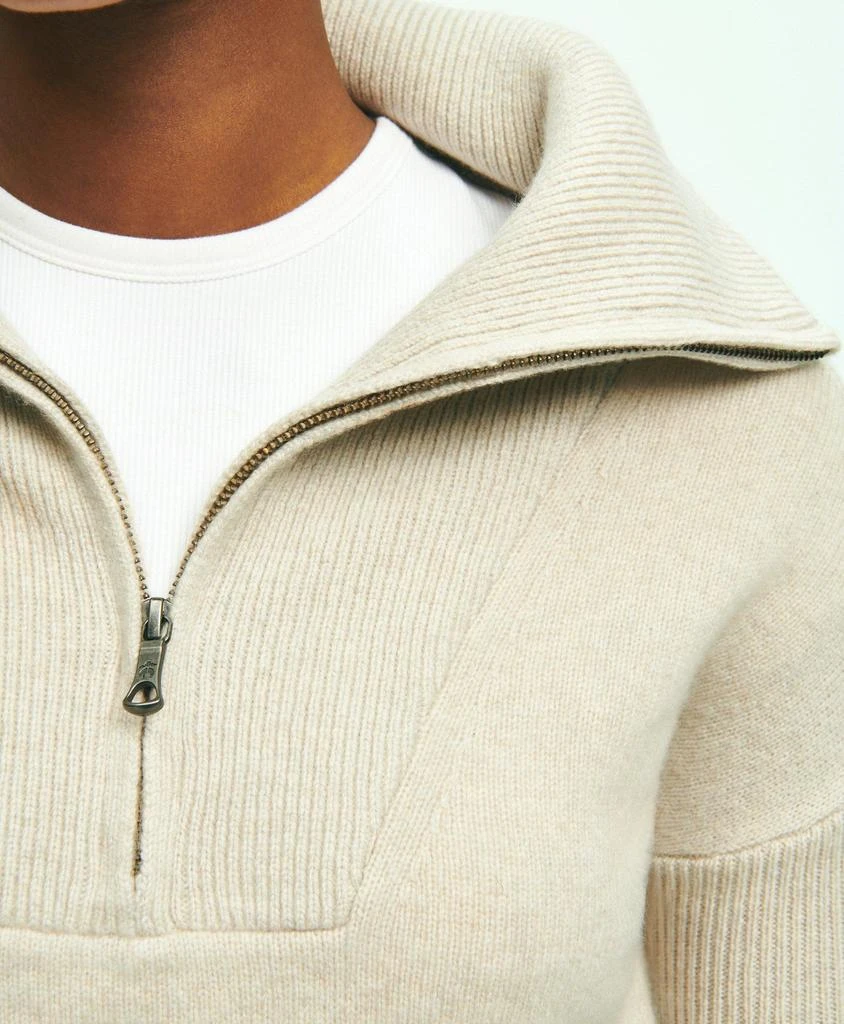 Brooks Brothers Wool Cashmere Half-Zip Sweater 4