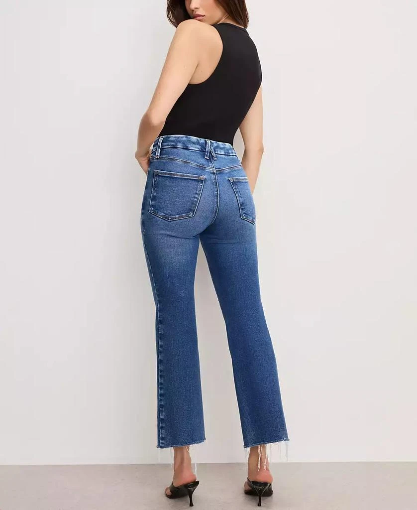 Good American Women's Soft Tech Good Legs Cropped Jeans 5