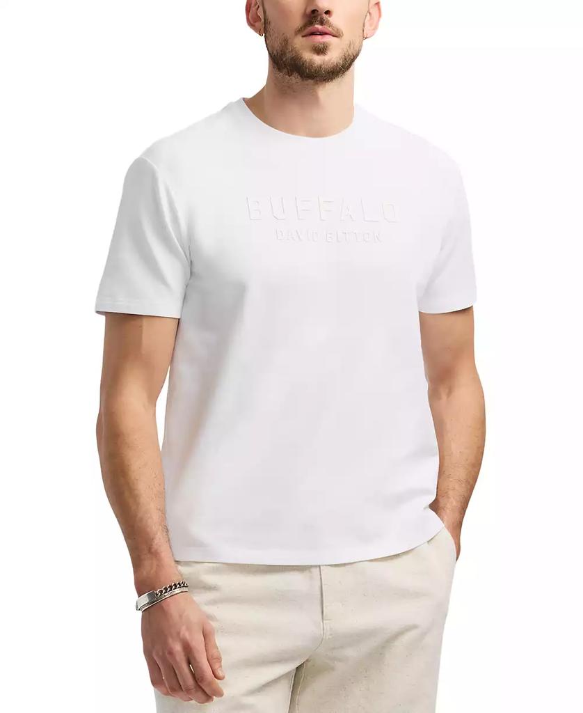 BUFFALO David Bitton Men's Tomba Short Sleeve Crewneck Raised Logo Graphic T-Shirt