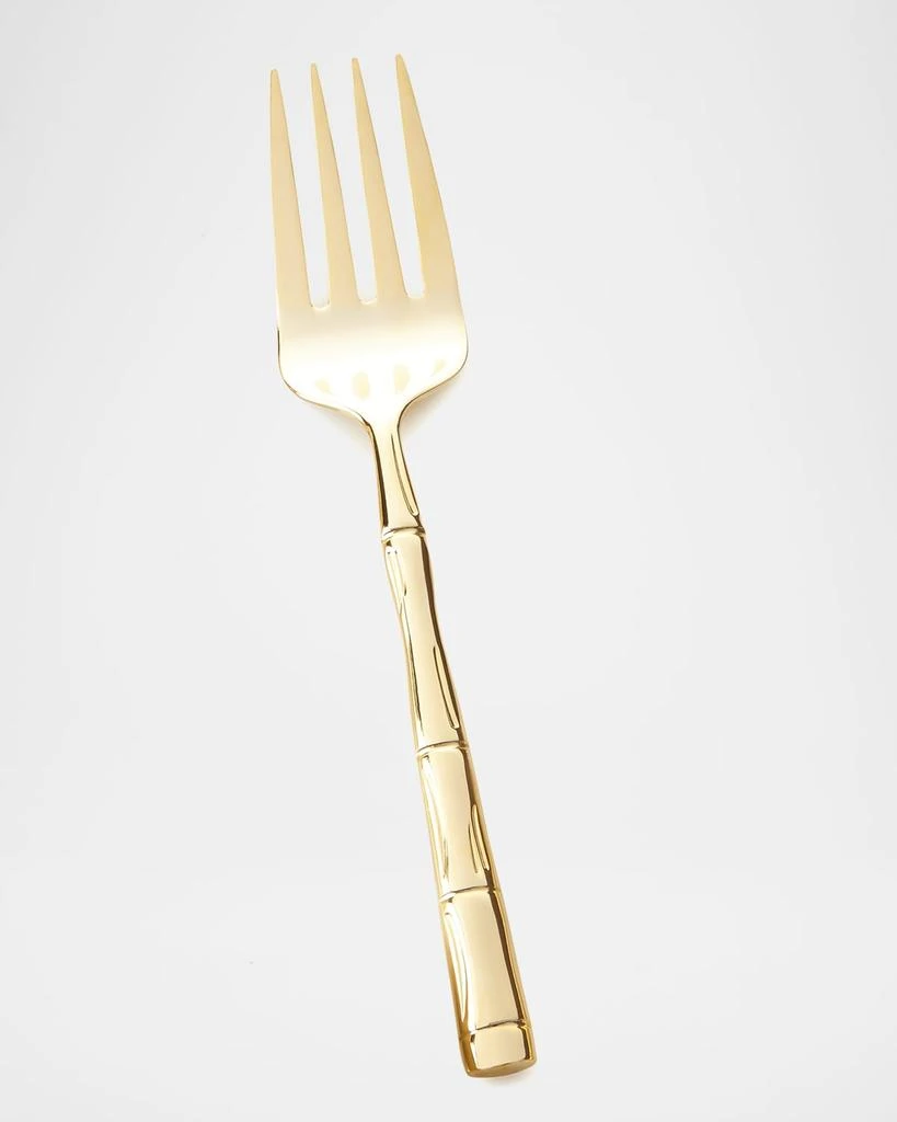 Wallace Silversmiths Gold Bamboo Meat Fork 1