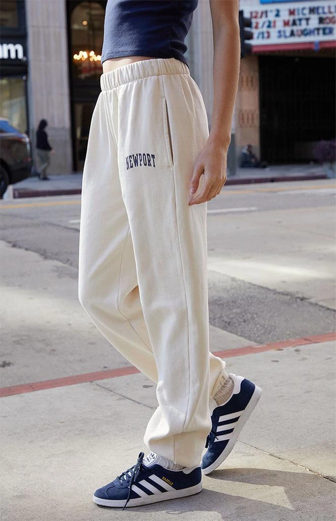 John Galt White Newport Rosa Sweatpants 3