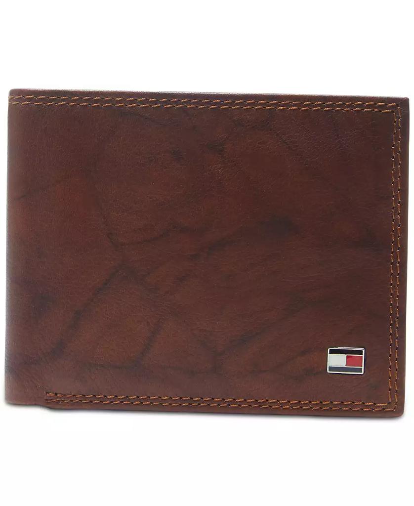 Tommy Hilfiger Men's Traveler RFID Extra-Capacity Bifold Leather Wallet