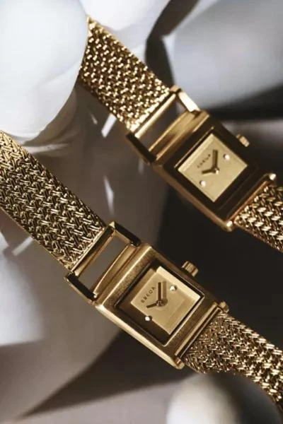 BREDA BREDA Revel Tethered Mesh Bracelet Analog Quartz Watch 1