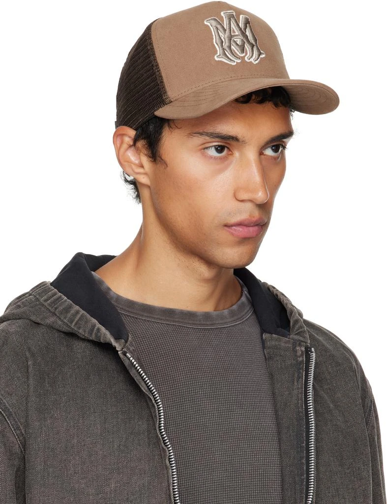 AMIRI Brown MA Outline Trucker Cap 2