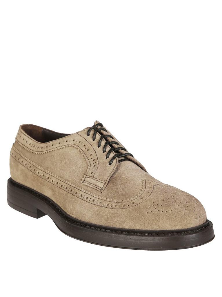 DOUCAL'S Wingtip Derby Shoes With Brogue Detailing